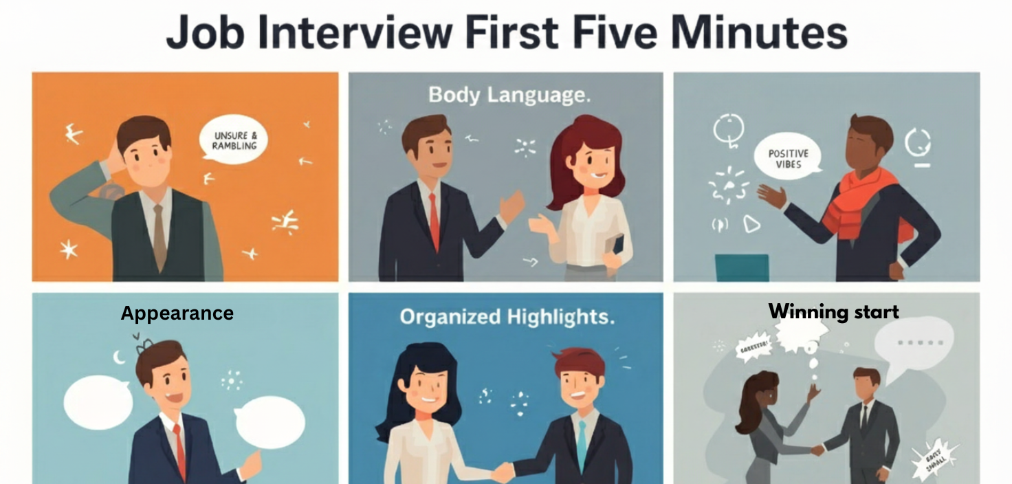 How To Win Your Job Interview In The First 5 Minutes